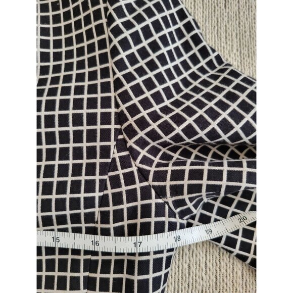 AKRIS PUNTO Womens Black white check windowpane blazer jacket size 8 Tiny Flaw - Picture 11 of 11